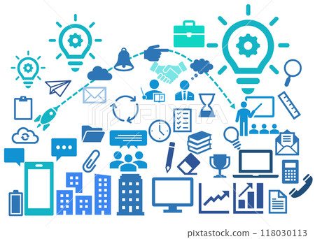 Business icon illustration (wallpaper, thumbnail) Business icon illustration (wallpaper, thumbnail) 118030113