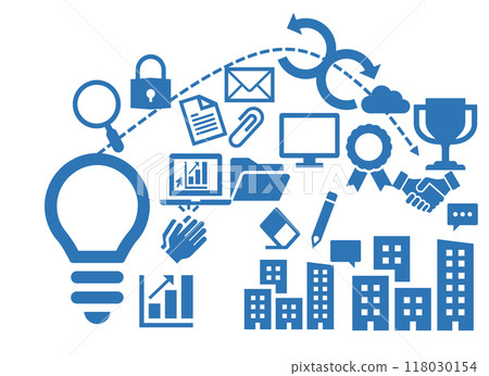 Business icon illustration (wallpaper, thumbnail) Business icon illustration (wallpaper, thumbnail) 118030154