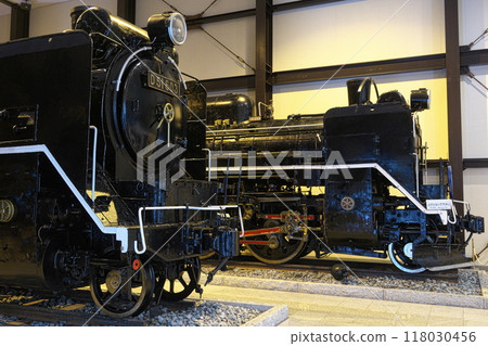 D51 and C58 steam locomotives on display in Kyoto D51 and C58 steam locomotives on display in Kyoto 118030456