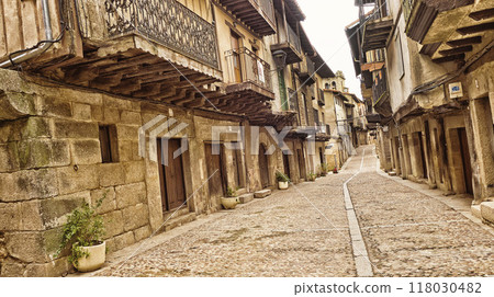 Street Scene, Miranda del Castanar, Spain 118030482