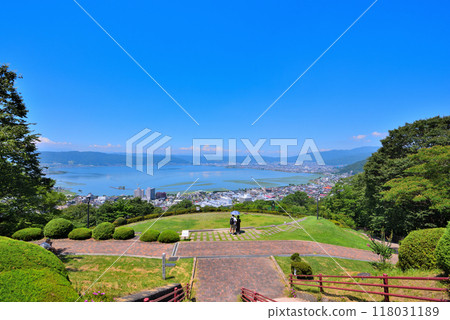 《Nagano Prefecture》Suwa City View from Tateishi Park 118031189