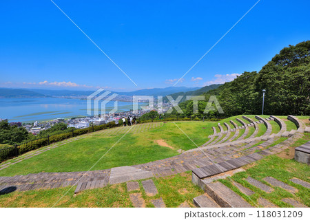 《Nagano Prefecture》Suwa City View from Tateishi Park 118031209