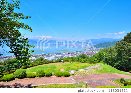 《Nagano Prefecture》Suwa City View from Tateishi Park 118031211