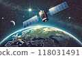 Space, Earth and Satellites 118031491