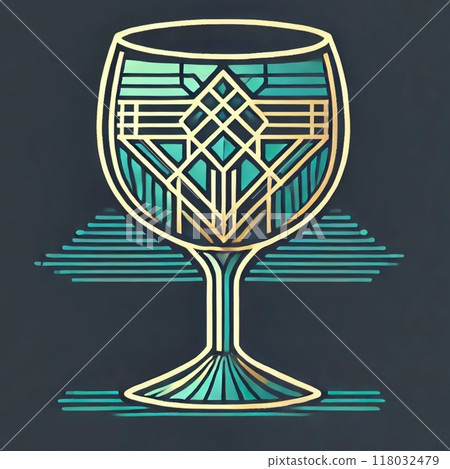 Illustrations of various glasses 118032479