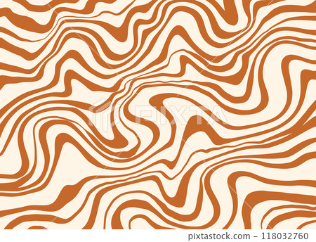 Wavy caramel or honey pattern. Vector swirl peanut abstract background. 118032760