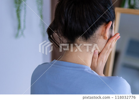 有皮膚護理的女性 118032776