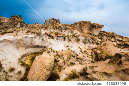 Bolivian mountains landscape 118032996