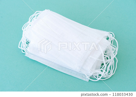 White medical masks White medical masks 118033430