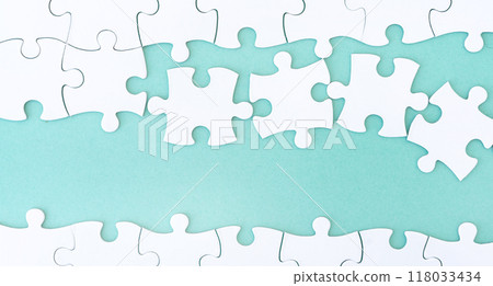 Close up view of mockup puzzle 118033434