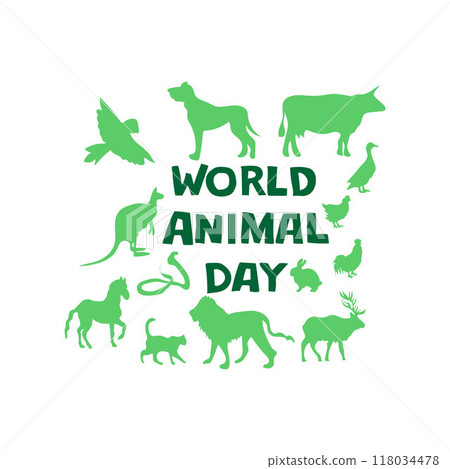 World animal day vector illustration 118034478