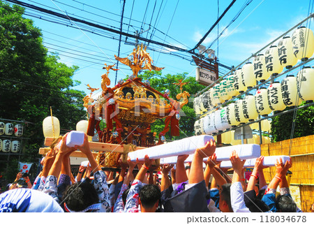 2024年6月浦安三社祭的神轎祭典風景 2024年6月浦安三社祭的神轎祭典風景 118034678