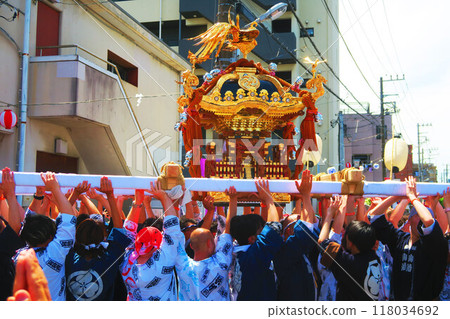 2024年6月浦安三社祭的神轎祭典風景 118034692