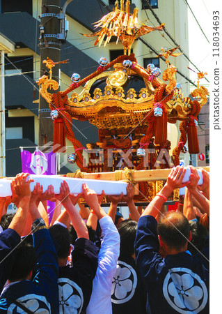 2024年6月浦安三社祭的神轎祭典風景 2024年6月浦安三社祭的神轎祭典風景 118034693