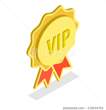 3D Isometric Flat  Set of Customer Loyality Program Elements. Item 2 118034782