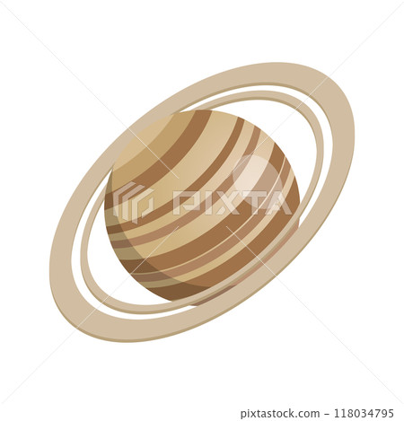 3D Isometric Flat  Set of Solar System Planets. Item 2 118034795