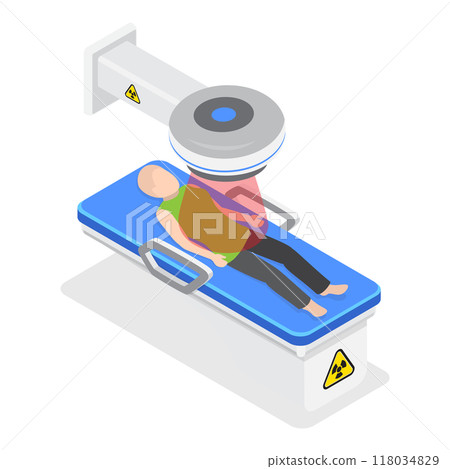 3D Isometric Flat  Illustration of Oncology. Item 1 118034829