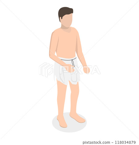 3D Isometric Flat Set of Ancient Roman Characters. Item 3 3D Isometric Flat Set of Ancient Roman Characters. Item 3 118034879