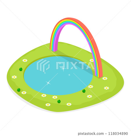 3D Isometric Flat Set of Fairytale Characters and Items. Item 7 3D Isometric Flat Set of Fairytale Characters and Items. Item 7 118034890
