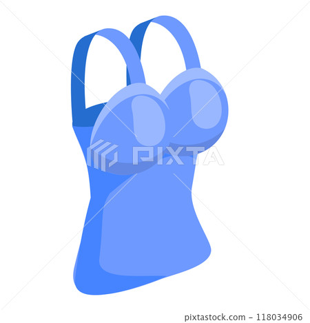 3D Isometric Flat Set of Lingerie And Swimsuits. Item 2 3D Isometric Flat Set of Lingerie And Swimsuits. Item 2 118034906