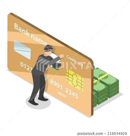 3D Isometric Flat Set of Criminal Set. Item 3 3D Isometric Flat Set of Criminal Set. Item 3 118034920