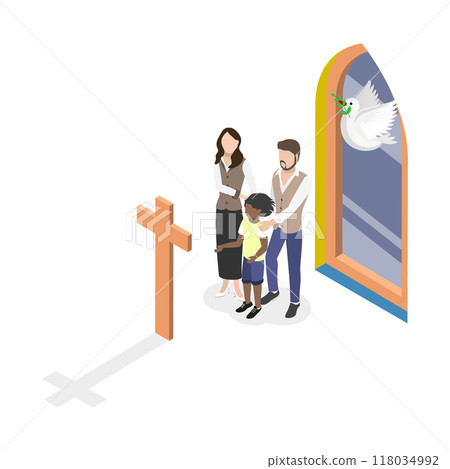 3D Isometric Flat Set of Faith And Religion. Item 2 3D Isometric Flat Set of Faith And Religion. Item 2 118034992