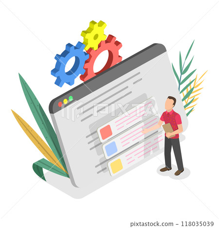3D Isometric Flat Illustration of Requirements Analysis. Item 1 3D Isometric Flat Illustration of Requirements Analysis. Item 1 118035039