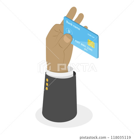3D Isometric Flat Illustration of Hands Gestures. Item 3 3D Isometric Flat Illustration of Hands Gestures. Item 3 118035119