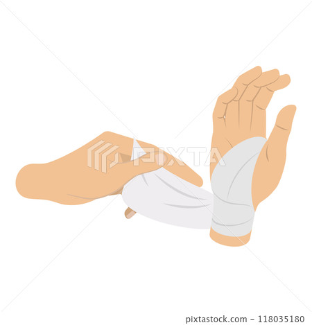 3D Isometric Flat  Illustration of First Aid For Trauma. Item 5 118035180