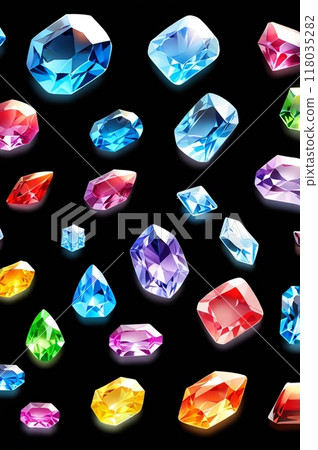 Background image illustration of sparkling jewels 118035282