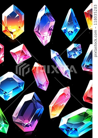Background image illustration of sparkling jewels 118035283