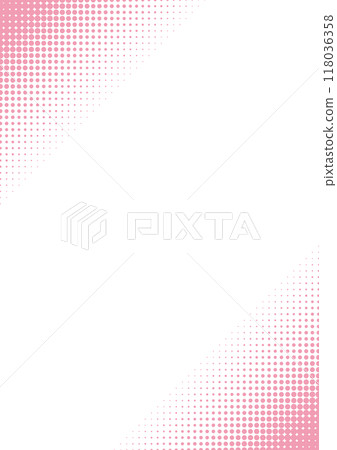 半色調垂直粉紅角 半色調垂直粉紅角 118036358