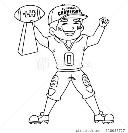 American Football Winning Super Bowl Isolated American Football Winning Super Bowl Isolated 118037727