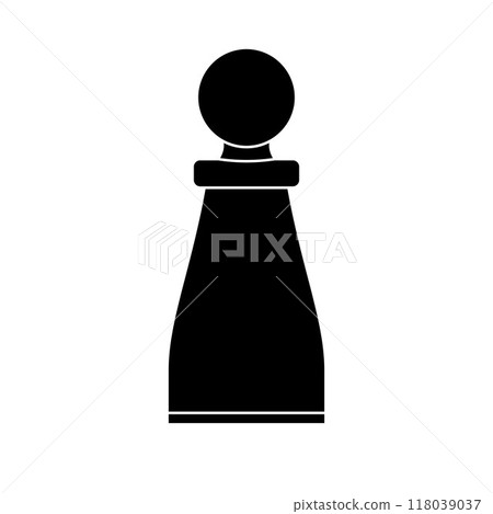 Vector flat chess figure 118039037