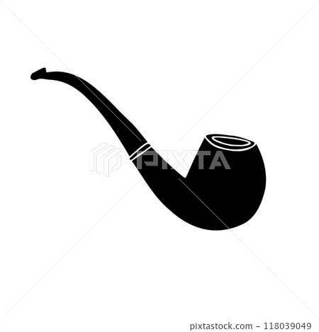 Vector hand drawn doodle sketch smoking pipe 118039049