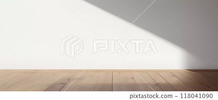 White Wall Background in a Warm Bright Room 118041090