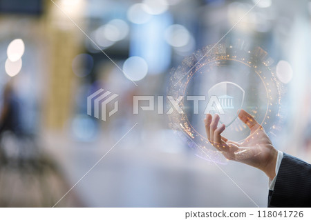 The concept of data and information protection in digital space. The concept of data and information protection in digital space. 118041726