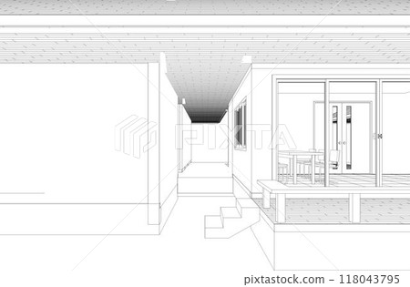 3D illustration of building project 118043795