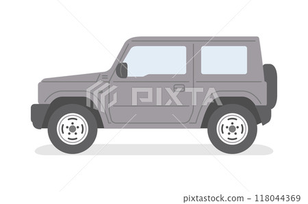 Simple four-wheel drive vehicle/SUV illustration material Simple four-wheel drive vehicle/SUV illustration material 118044369