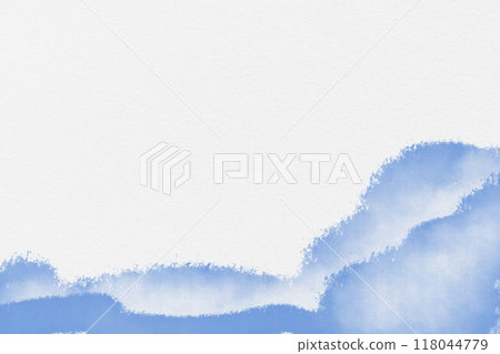 Watercolor blue gray dull fall winter cold autumn quality texture background wallpaper minimalistic shape paper ink wash 118044779