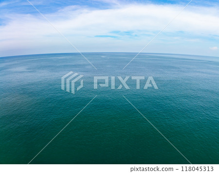 Nature view Beautiful clouds blue sky over sea in high season at Phuket Thailand 118045313