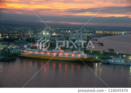 Night view of Aomori 118045470