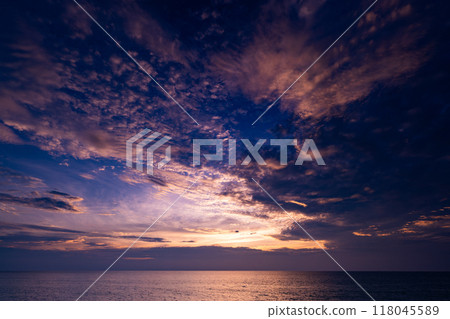 Sunset sky, Nature beautiful Light Sunset or sunrise over sea, Colorful dramatic majestic scenery sky,Amazing clouds and waves in sunset sky nature light cloud background Sunset sky, Nature beautiful Light Sunset or sunrise over sea, Colorful dramatic majestic scenery sky,Amazing clouds and waves in sunset sky nature light cloud background 118045589