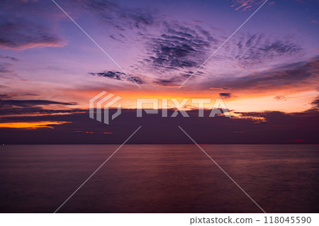 Sunset sky, Nature beautiful Light Sunset or sunrise over sea, Colorful dramatic majestic scenery sky,Amazing clouds and waves in sunset sky nature light cloud background Sunset sky, Nature beautiful Light Sunset or sunrise over sea, Colorful dramatic majestic scenery sky,Amazing clouds and waves in sunset sky nature light cloud background 118045590