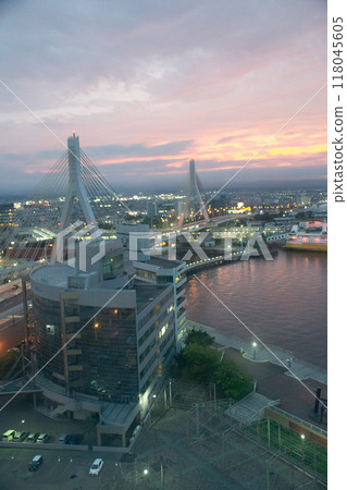 青森的夜景 青森的夜景 118045605