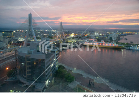 青森的夜景 青森的夜景 118045739