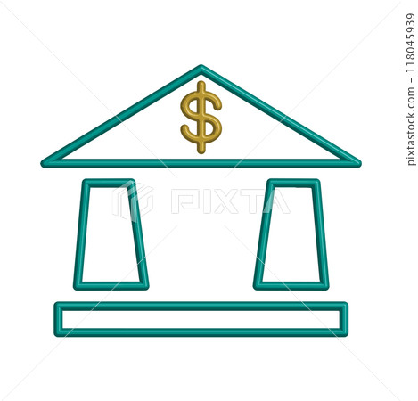 Bank icon template design Bank icon template design 118045939