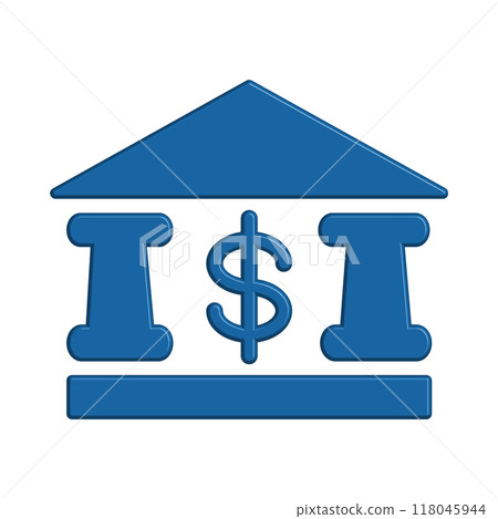 Bank icon template design 118045944