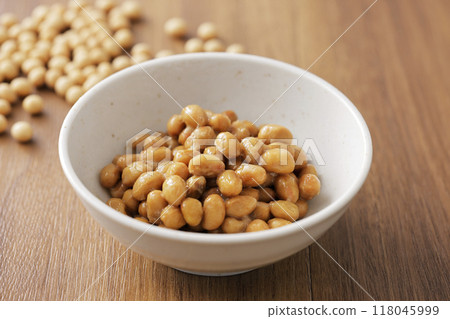 Natto in a small bowl 118045999