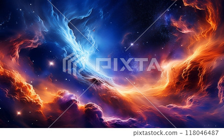 背景素材：宇宙光與色彩的舞蹈、宇宙星雲 118046487